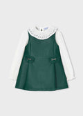 Vestito similpelle con blusa bambina - Bottiglia