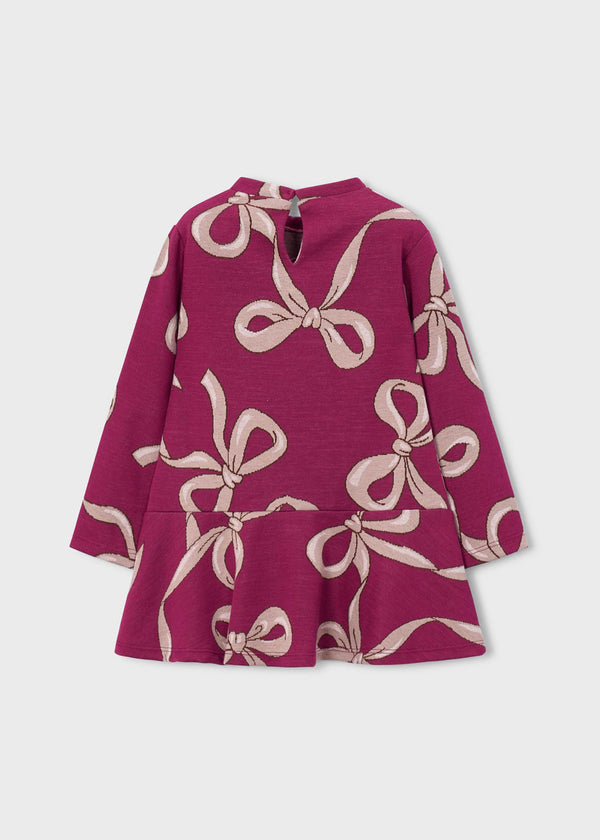 Vestito stampato con borsa bambina - Framboise