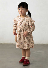 Vestito stampato con borsa bimba - Tofu