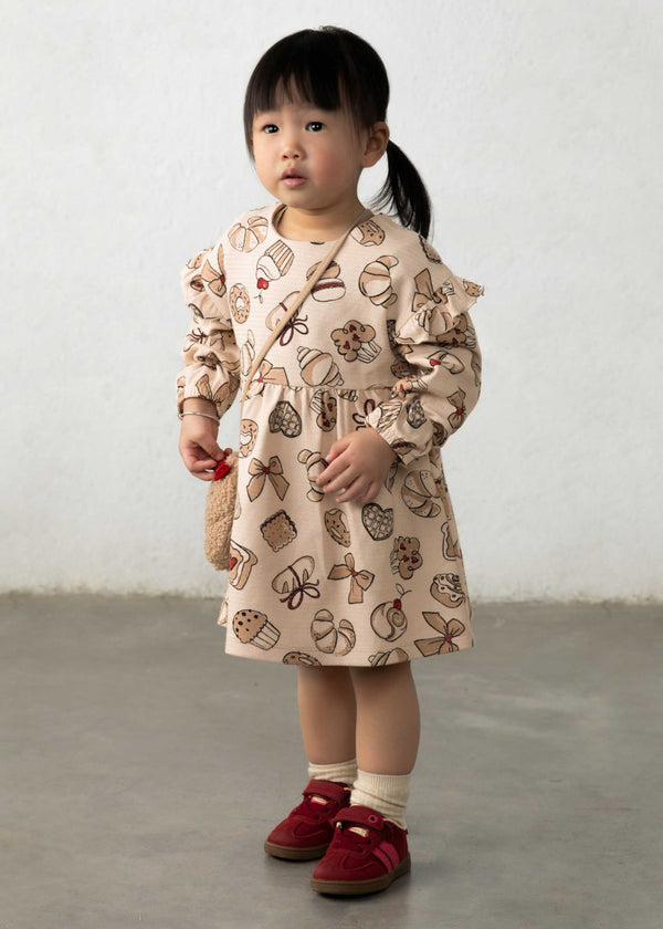 Vestito stampato con borsa bimba - Tofu