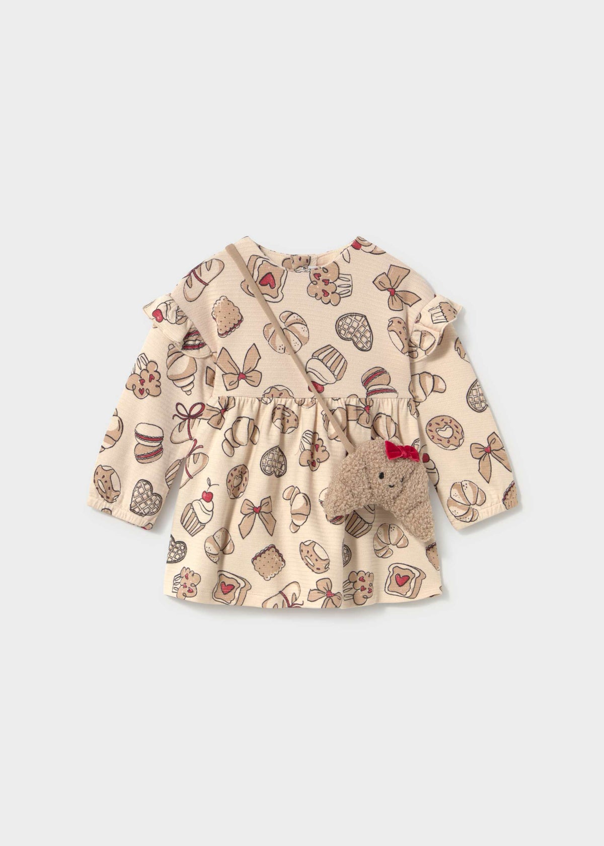 Vestito stampato con borsa bimba - Tofu