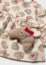Vestito stampato con borsa bimba - Tofu