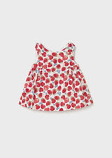 Vestito stampato neonata - Rosso