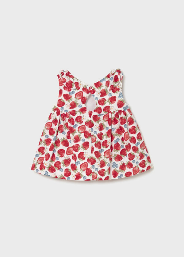 Vestito stampato neonata - Rosso