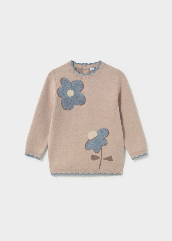 Vestito tricot jacquard bimba - Mezcla