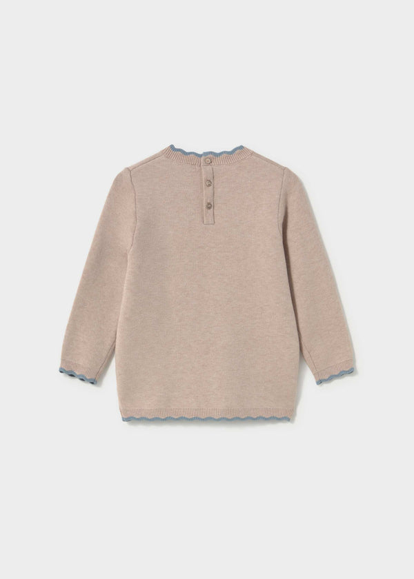 Vestito tricot jacquard bimba - Mezcla