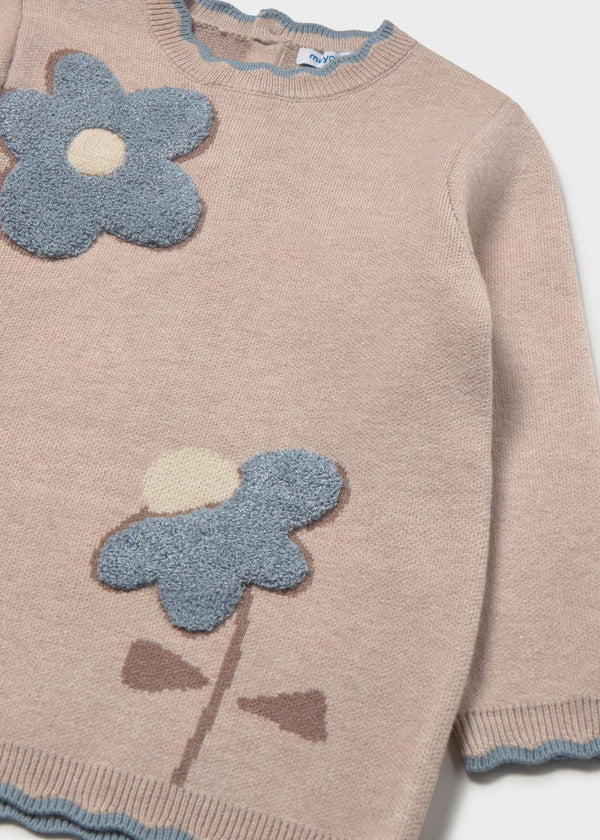 Vestito tricot jacquard bimba - Mezcla