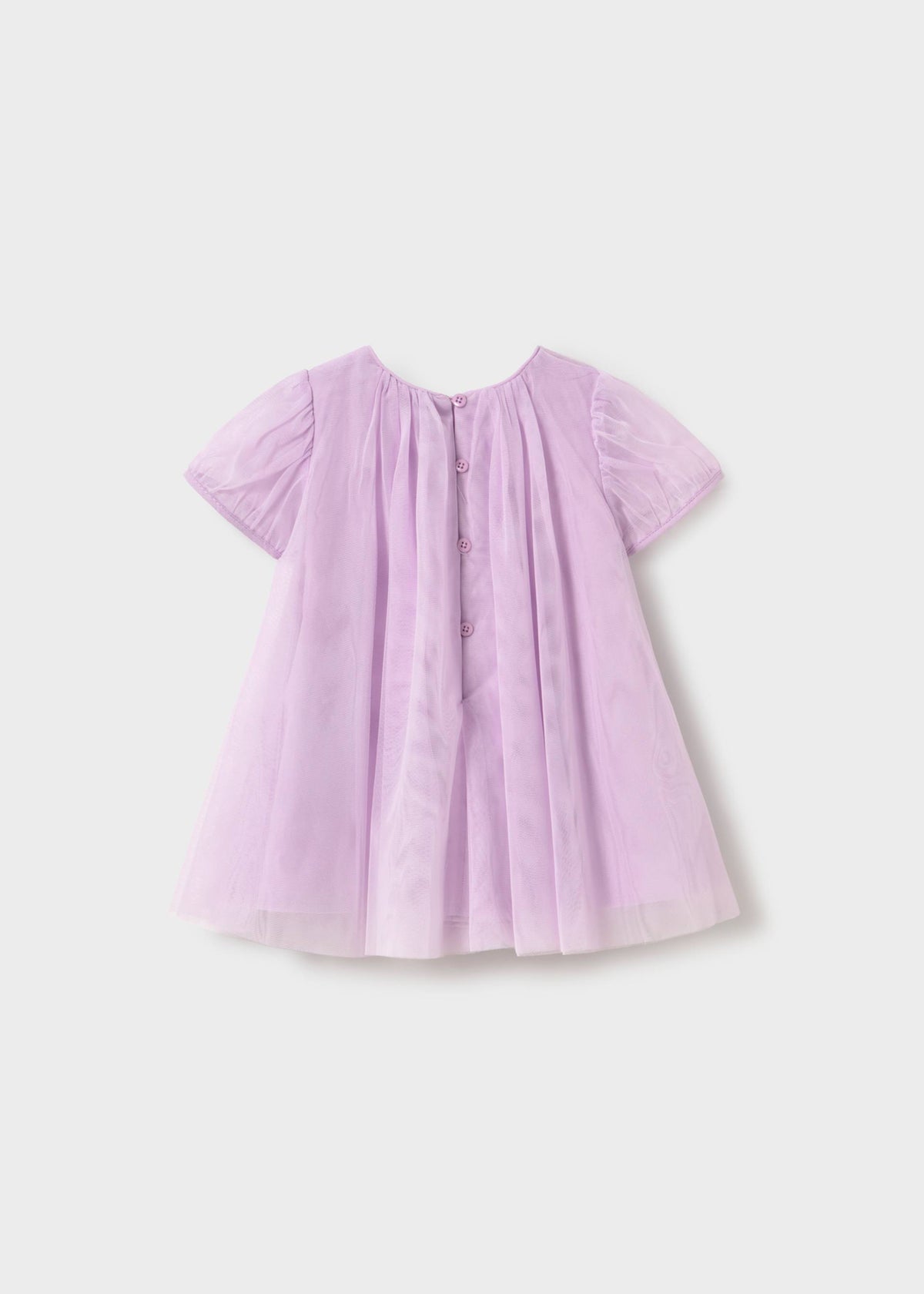 Vestito tulle con borsetta neonata