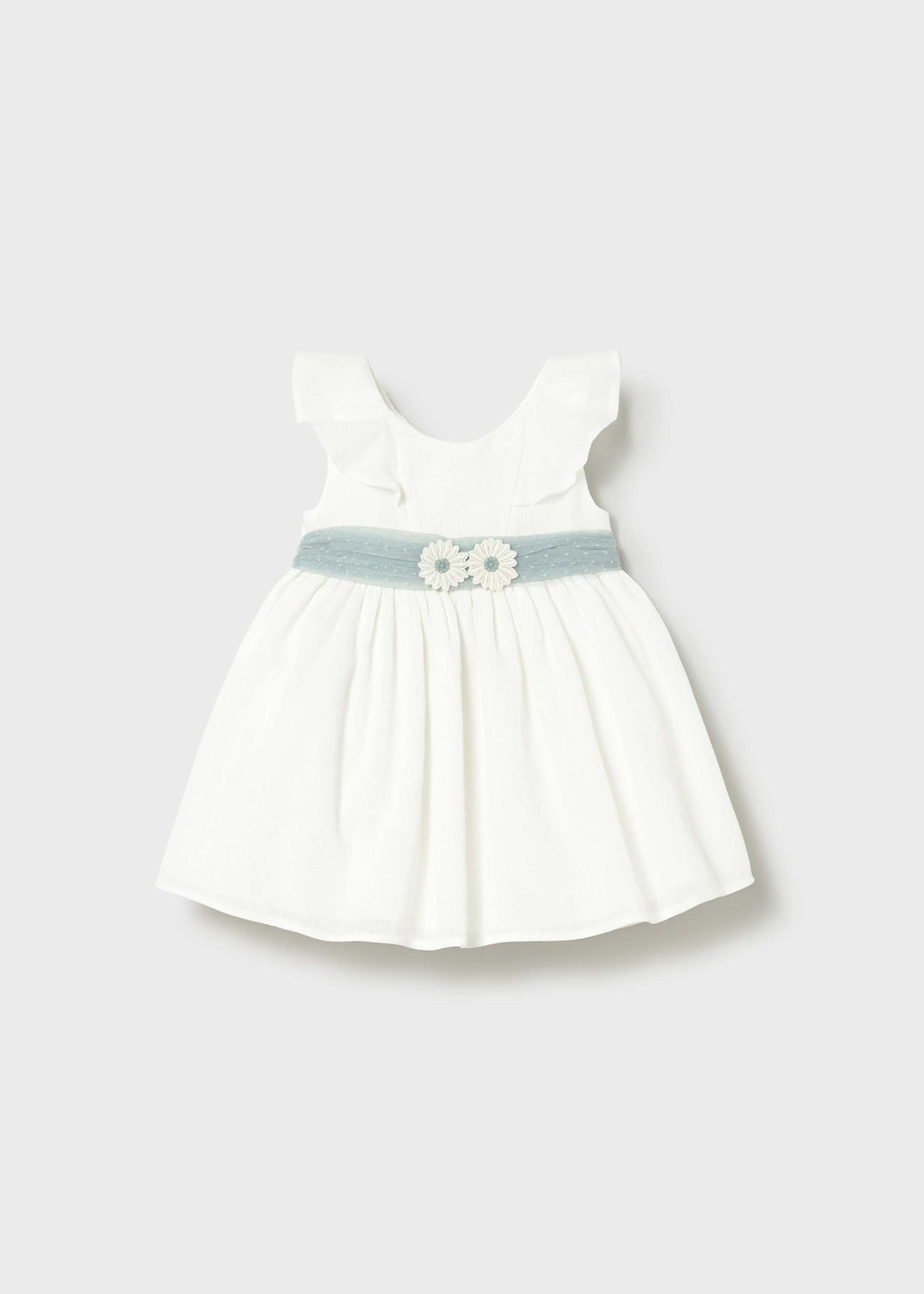 Vestito tulle con fusciacca neonata