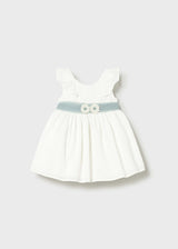 Vestito tulle con fusciacca neonata