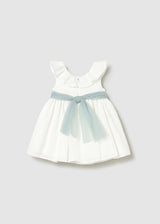 Vestito tulle con fusciacca neonata