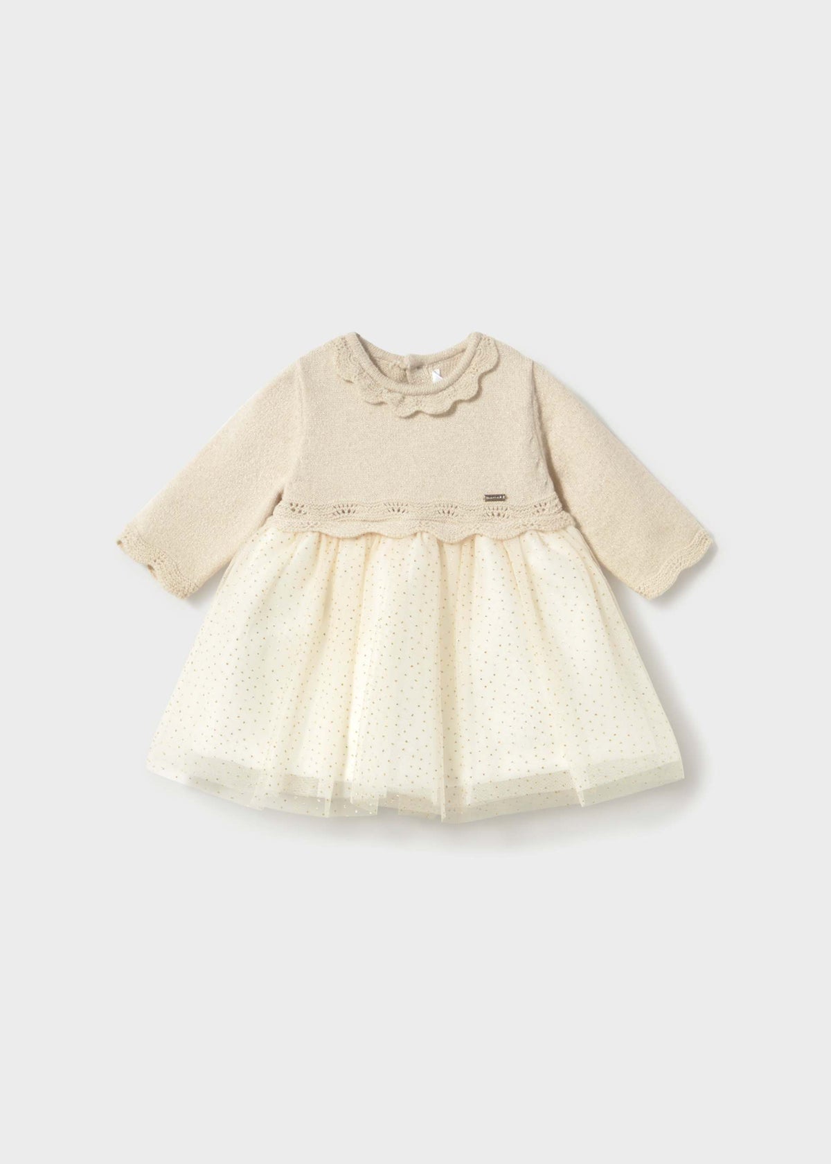 Vestito tulle neonata - Champagne