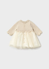 Vestito tulle neonata - Champagne