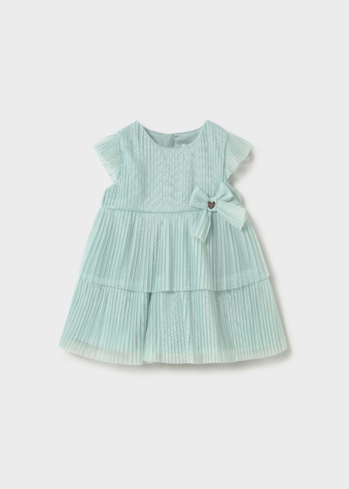 Vestito tulle plissettato neonata
