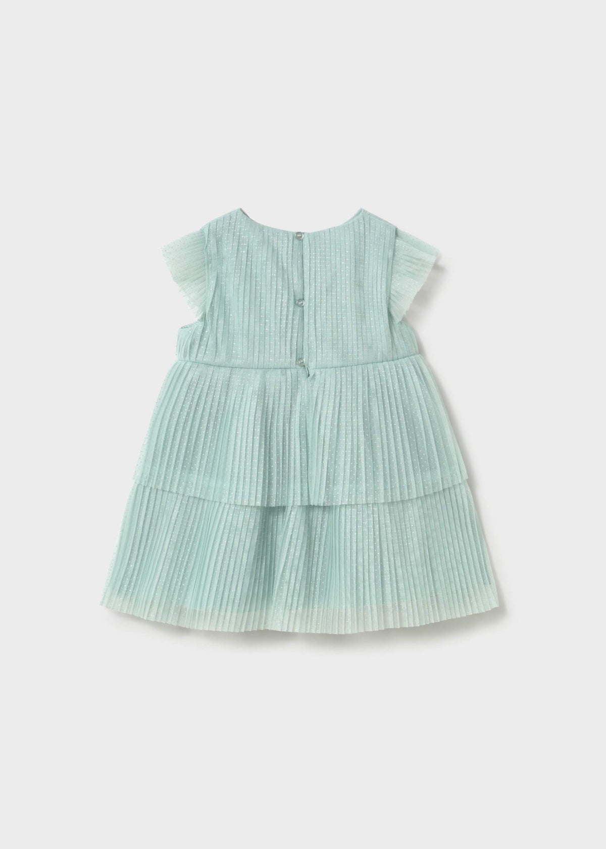 Vestito tulle plissettato neonata