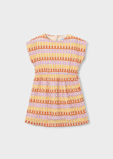 Vestito uncinetto multicolor bambina