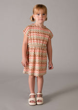 Vestito uncinetto multicolor bambina