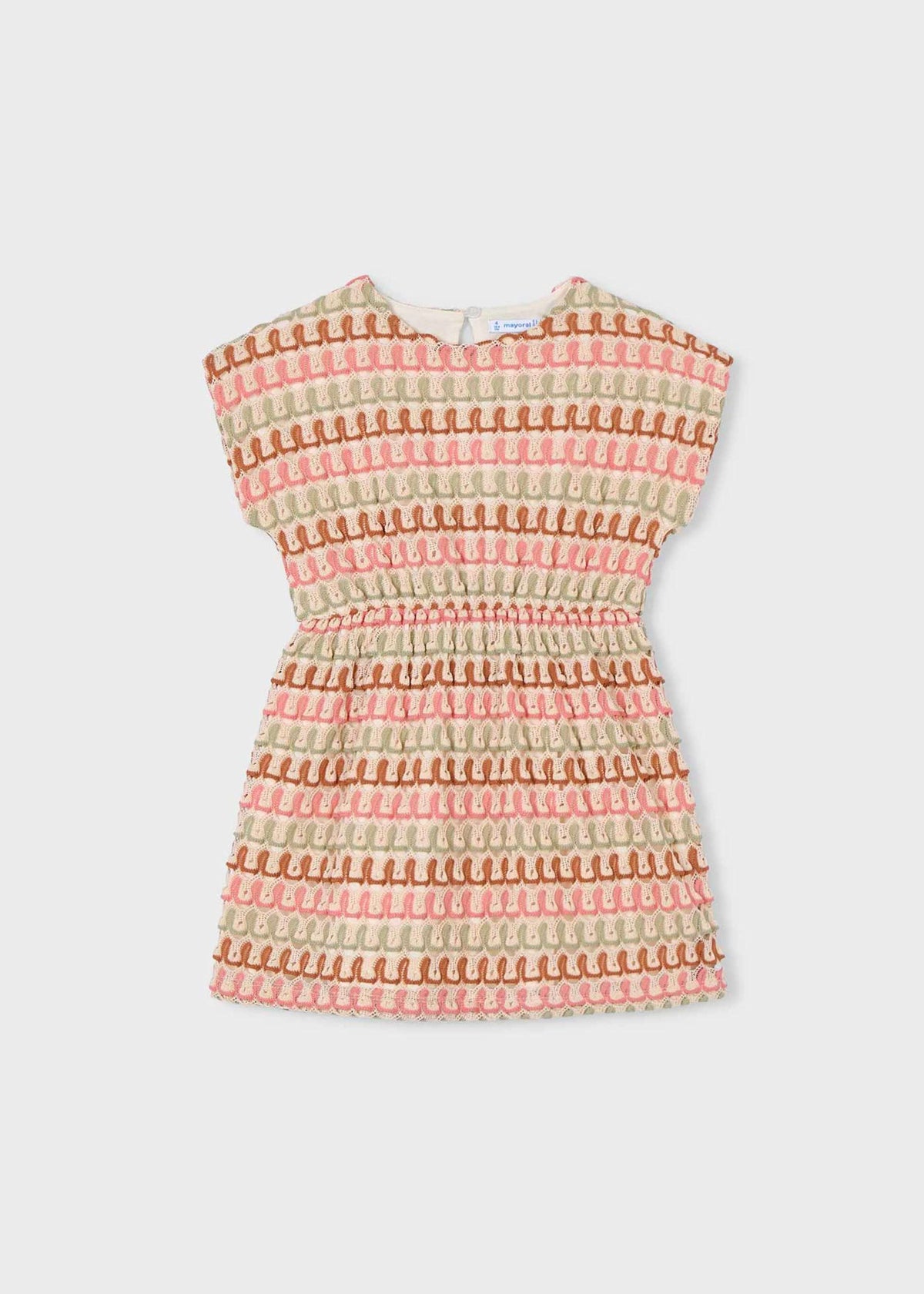 Vestito uncinetto multicolor bambina