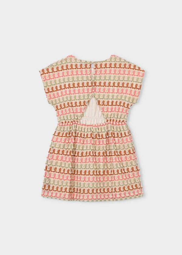 Vestito uncinetto multicolor bambina