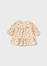 Vestito vellutato neonata - Avena