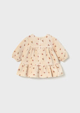 Vestito vellutato neonata - Avena